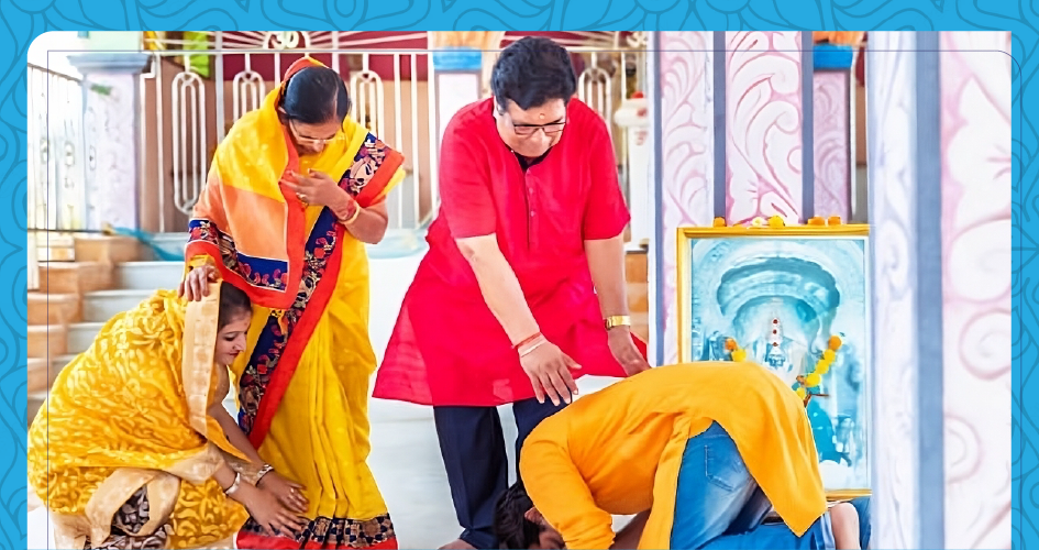 Seeking the blessings of elders